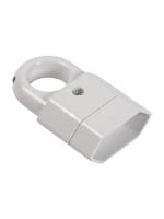 Штепсельное гнездо под плоскую вилку с кольцом SBE-2.5-S10-w