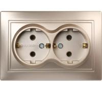 Розетка 2м Smartbuy Венера с.з шампань арт.SBE-01c-16-S2-Z-c