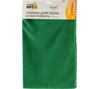 Тряпка д.пола Рыжий кот микрофибра М-02-F-M 43х53см зеленая арт.310295 к.248721