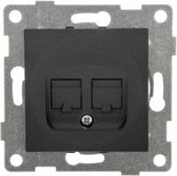 Розетка RJ45 графит GUSI Ugra арт.C11K1-010