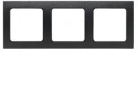 Рамка 3м черный EKF Стокгольм арт.EAM-G-302-30