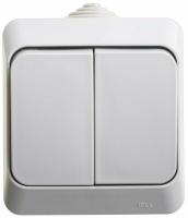 Выключатель 2кл серый Этюд Schneider арт.BA10-042С