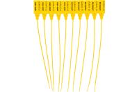 Пломба номерная 220мм желтая Rexant арт. 07-6112