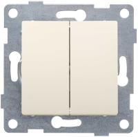 Выключатель 2кл бежевый GUSI Ugra арт.C11B2-003
