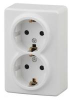 Розетка 2м с.з белая IP20 Эксперт Эра арт. 11-2205-01