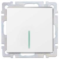 Выключатель 1кл Smartbuy Нептун с подсветкой белый арт.SBE-05w-10-SW1-1