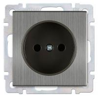 Розетка 1м Smartbuy Нептун б.з серый никель арт.SBE-05gn-16-S1-N