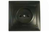 Розетка 1м Smartbuy Венера б.з черная арт.SBE-01b-10-S1-N-c