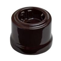 Розетка 1м с-з коричневый Bironi арт. B1-101-22