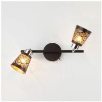 Св-к EUROSVET Monte черный (поворотн. плафоны) арт.20061-2 (снят с пр-ва)