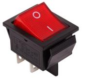 Выключатель клав.250V 20A(4c) Rexant 36-2340 красный