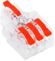 Клемма на 3 провода прозрачная SmartBuy 1шт арт.SBE-ptcwcc-1-3