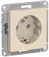 Розетка 1м б.з бежевая ATLASDESIGN Schneider арт ATN000241