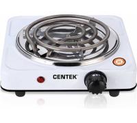 Плита эл. 1комф. Centek СТ-1508 белый 1000Вт