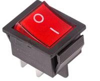 Выключатель клав.250V 16A (4c) Rexant 36-2330 (КСD2) красный
