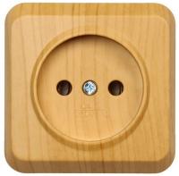 РОЗЕТКА нар. один. SmartBuy Светлое дерево б.з арт.SBE-03lw-10-S1-N