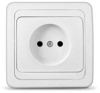 Розетка 1м б.з белая Валери Universal арт. В0022