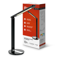 Лампа наст. INHOME 12Вт Черный арт ССО 07Ч