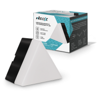 Св-к светодиодный Neox 10W 6500К черный треугольник арт.038.1376