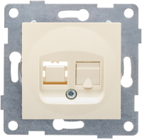 Розетка RJ45 бежевый GUSI Ugra арт.C11K1-003