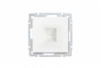 Розетка компьютерная 1м Smartbuy Нептун RJ-45 белая арт.SBE-05w-S1-RJ