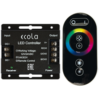 Контроллер Ecola 12V 288W 24A RGB арт.RFC24BESB черн.