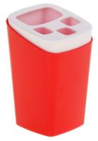 Стакан пластик Breeze для зубных щеток красный 17246000 212273