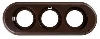 Рамка 3м коричневый Bironi арт.BF1-630-22