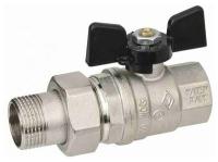 Кран шаровый RAFTEC BLACK 20 прямой с американкой