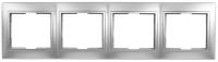 Рамка 4м Smartbuy Венера серебро арт.SBE-01s-00-FR-4