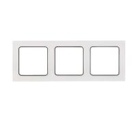 Рамка 3м белый с черной линией EKF Стокгольм арт.EZM-G-304-20