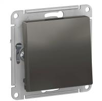 Выключатель 1кл проходной сталь ATLASDESIGN Schneider арт.ATN000961