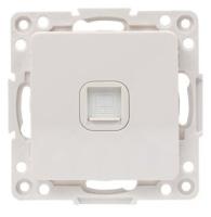 Розетка компьютерная 1м белый EKF Стокгольм арт.EYK01-035-10