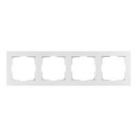 Рамка 4м Smartbuy Нептун белая арт.SBE-06w-Plastic-FR-4
