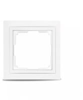 Рамка 1м Smartbuy Нептун белая арт.SBE-06w-Plastic FR-1