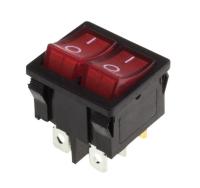 Выключатель клав. 6A (6c) Rexant 36-2160 2клав. (RWB-305)