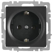 Розетка 1м графит сз GUSI Ugra арт.C11P4-010