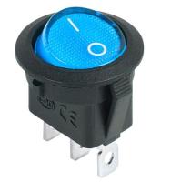 Выключатель клав.12V 20A(3c) Rexant 36-2586 Синий с подсветкой