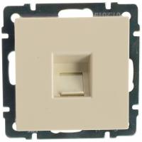 Розетка компьютерная 1м Smartbuy Нептун RJ-45 бежевая арт.SBE-05i-S1-RJ