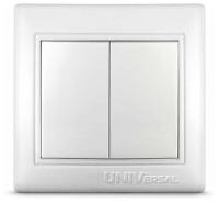 Выключатель 2кл белый Севиль Universal арт. С0023
