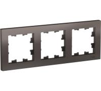 Рамка 3м мокко ATLASDESIGN Schneider арт. ATN000603