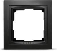 Рамка 1м Smartbuy Нептун черная арт.SBE-06b-Plastic-FR-1