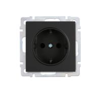 Розетка 1м Smartbuy Нептун с.з черная арт.SBE-05b-16-S1-Z