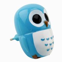 Ночник Leek NL-820 Сова синий арт.LE062101-0010