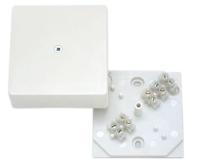 Распредкоробка 75х75х30 белая с клеммником IP20 Hegel арт. КРК2702