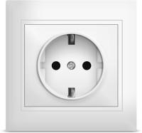 Розетка 1м с.з белая Севиль Universal арт. С0028