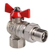 Кран шаровый Valtec 125 угловой с американкой к.46922