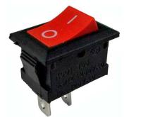 Выключатель клав. 250V 6A (2c) Rexant 36-2111 красный
