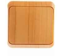 Выключатель 1кл светлое дерево Юпитер SmartBuy арт. SBE-03lw-10-SW1-0