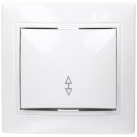 Выключатель проходной 1кл Smartbuy Венера белый арт.SBE-01w-10-SW12-0-с